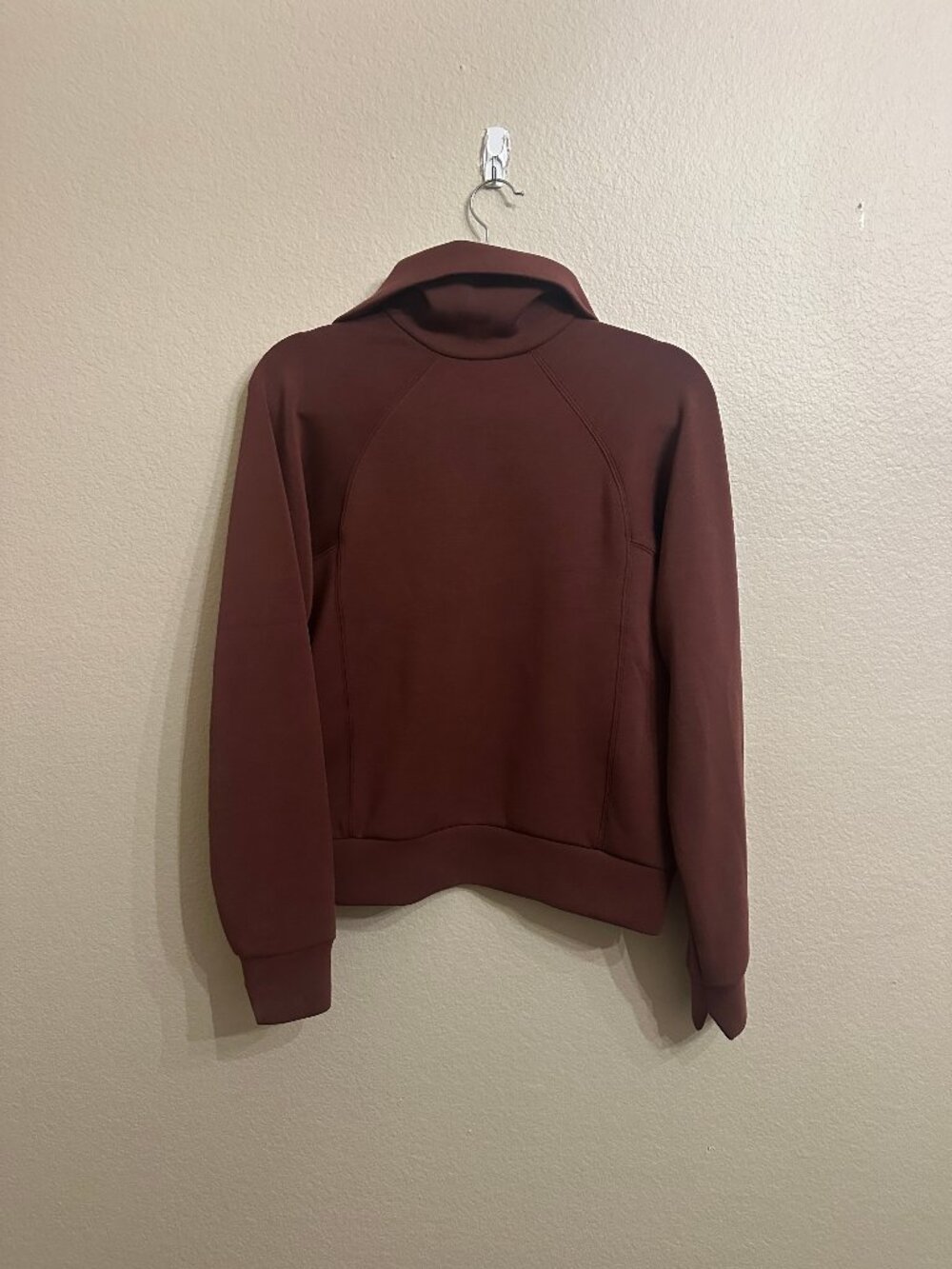 SPANX AirEssentials Half-Zip Pullover Espresso Brown Luxe Athleisure - Picture 5 of 5